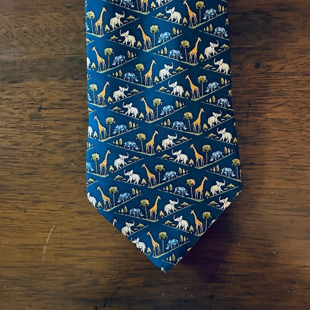 Salvatore Ferragamo luxury silk neck tie